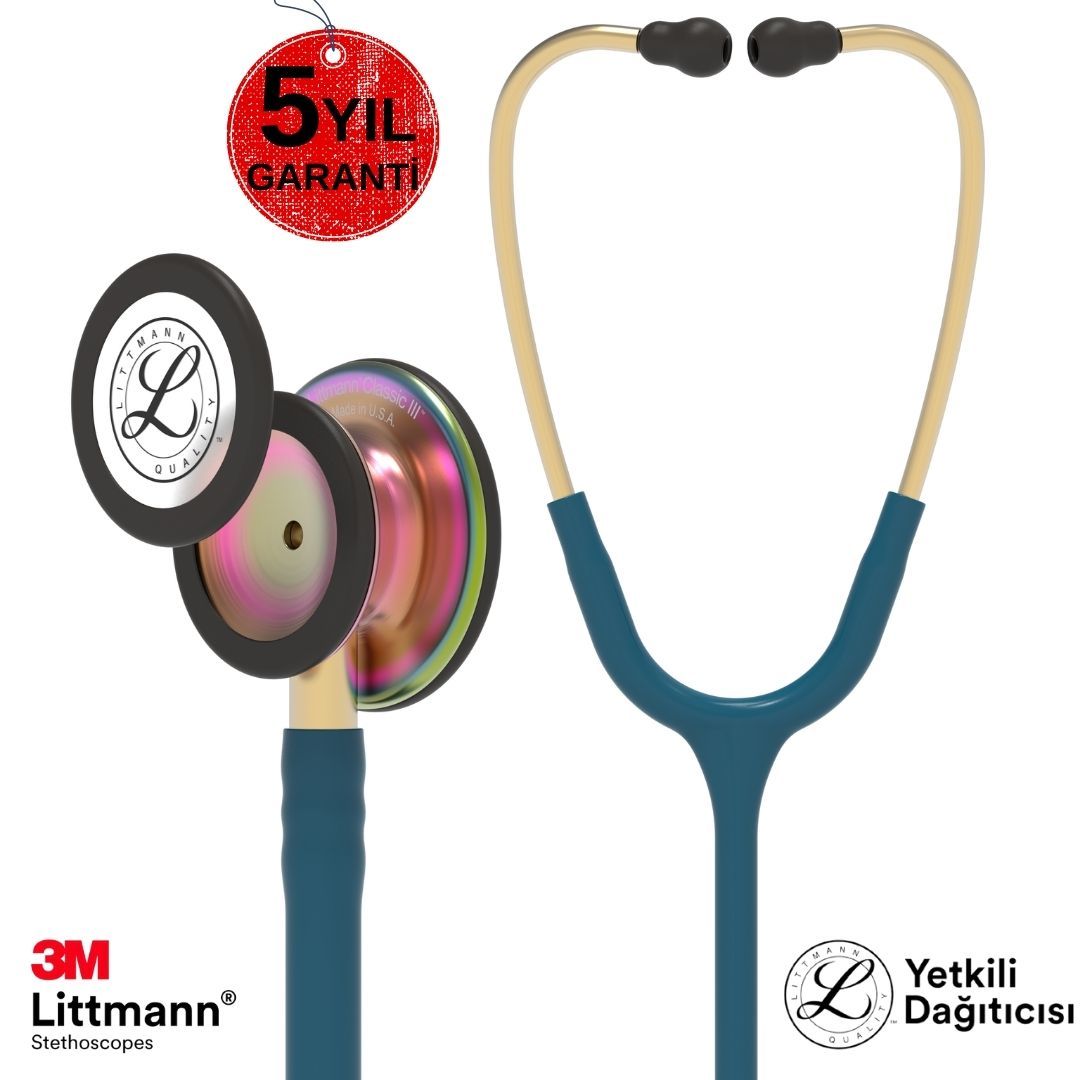 3M Littmann Klasik 3 Stetoskop 5807 Karayip Mavisi Hortum