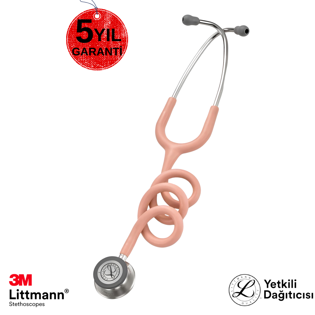3M Littmann Klasik 3 Steteskop 5910 Şampanya Gülü Hortum Saten Kaplama