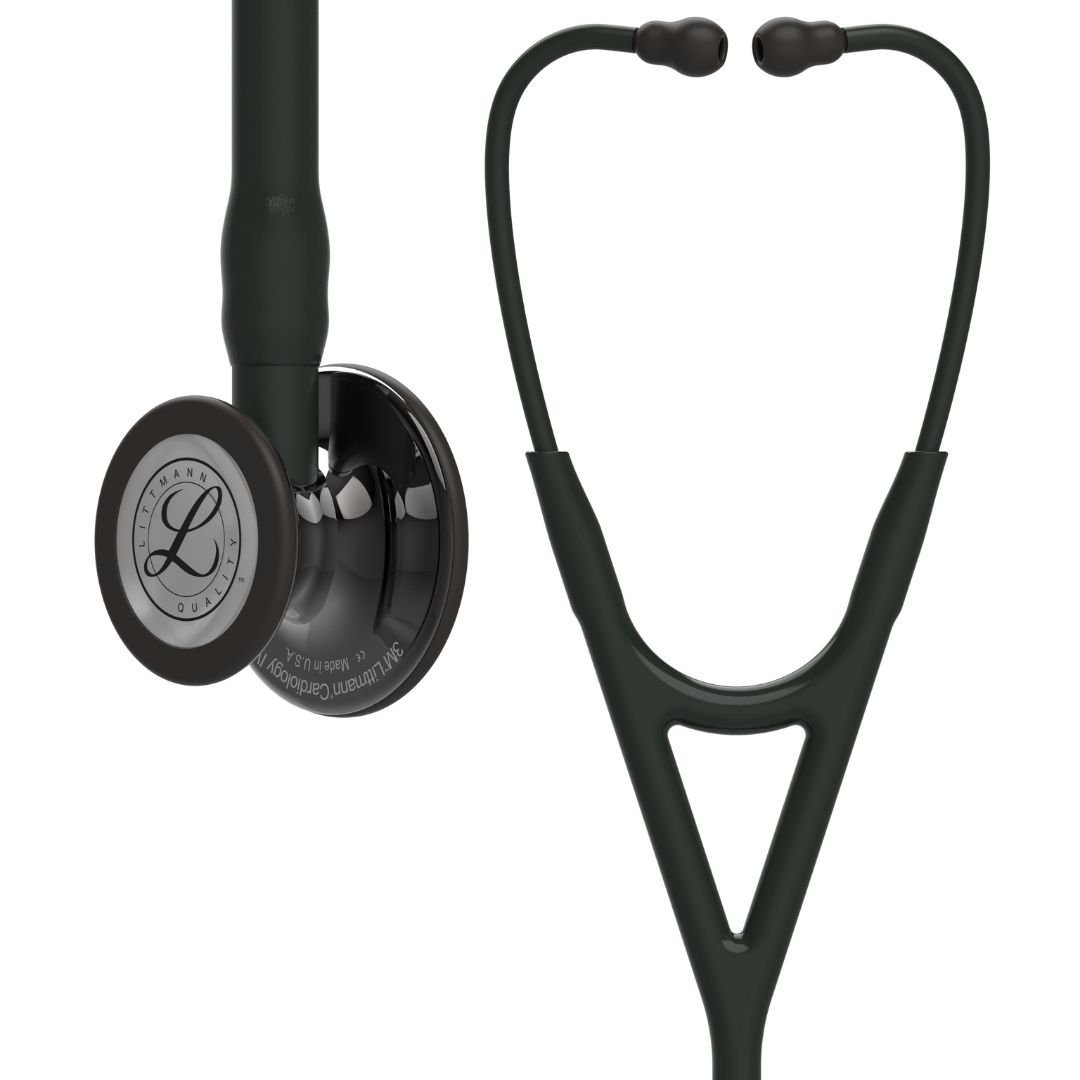 3M Littmann Kardioloji 4 (6232 Siyah / Özel Duman Çan) YAY KISMINA İSİM - Şekil istemiyorum - Şekil