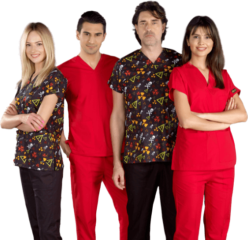 Desenli Scrubs Takımlar