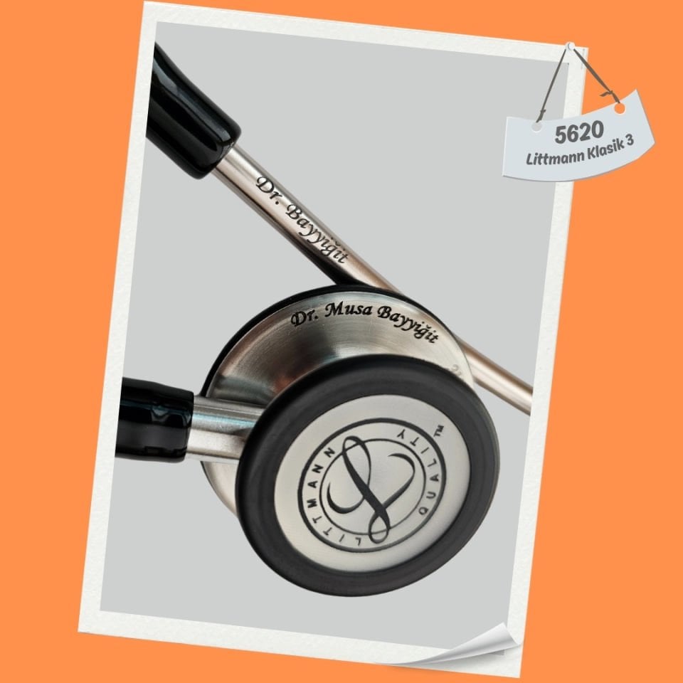 3M Littmann Klasik 3 Steteskop  5620 Siyah Hortum