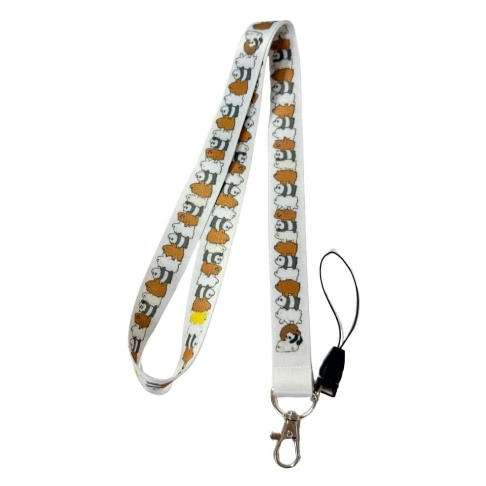 Uykucu Ayıcık Ve Panda Temalı Boyun Askı İpi (b74)