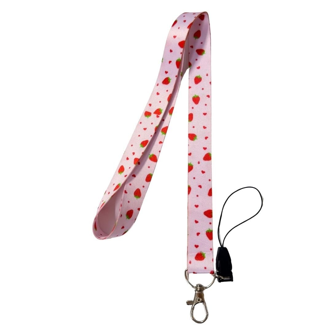 Çilek Temalı Boyun Askı İpi (b81)