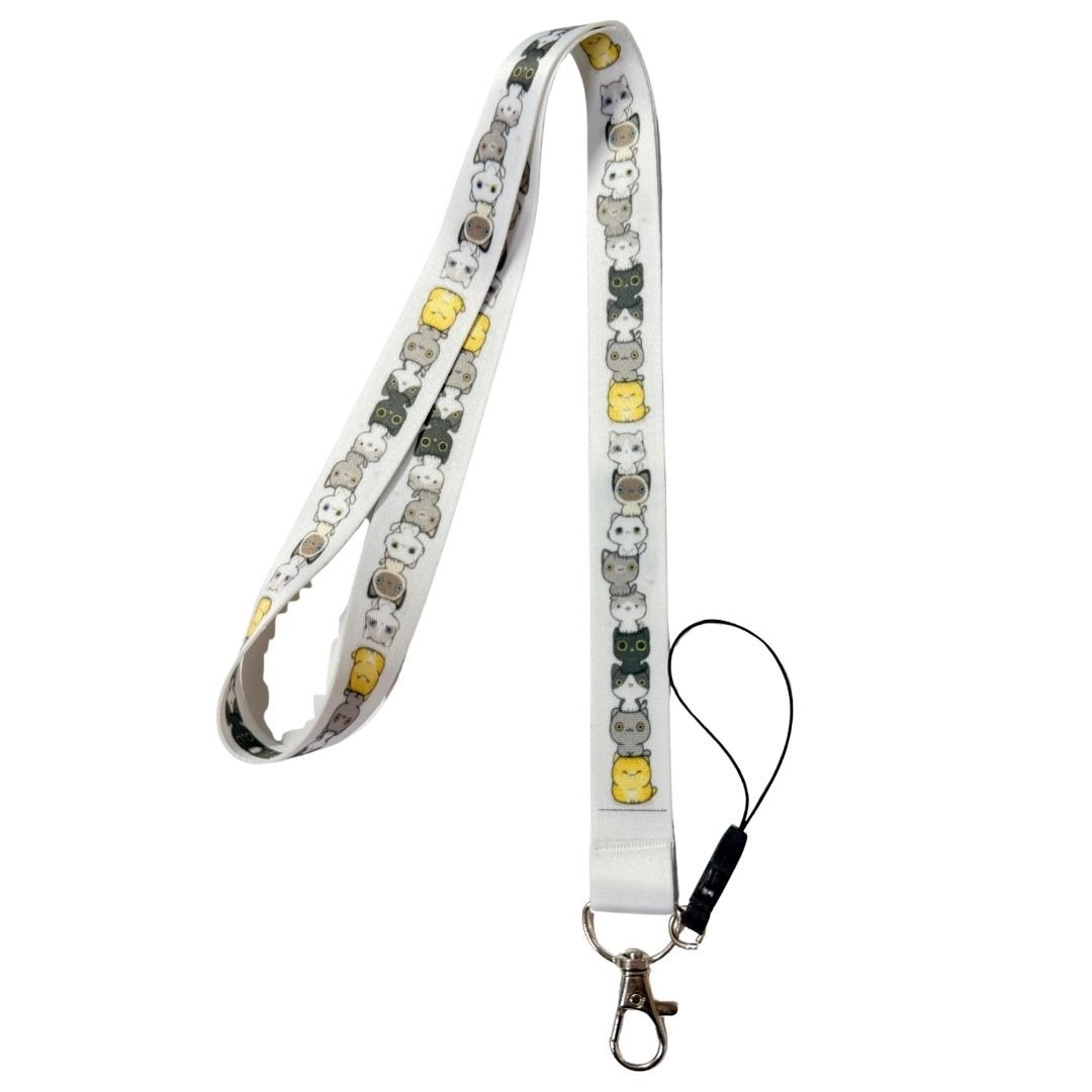 Minnoş Kediler Temalı Boyun Askı İpi (b86)