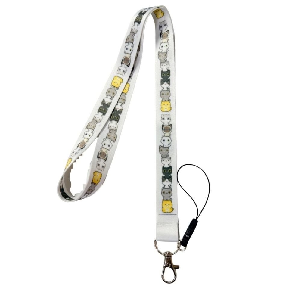 Minnoş Kediler Temalı Boyun Askı İpi (b86)