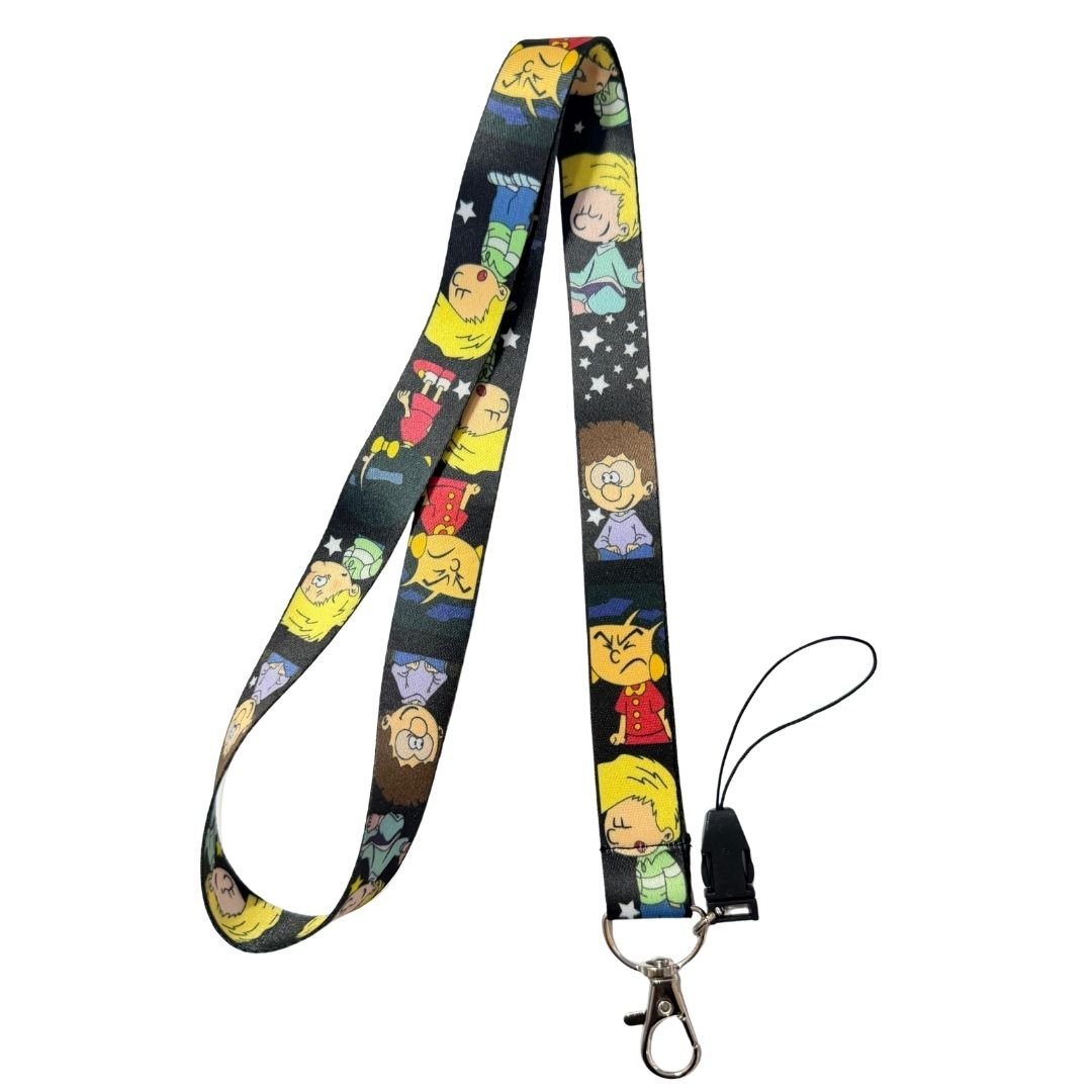 Cedric - 3 Temalı Siyah Boyun Askı İpi (b92)