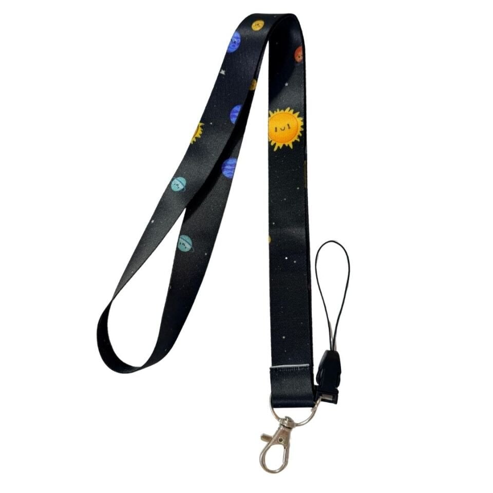 Sevimli Gezegenler - 4 Temalı Boyun Askı İpi (b105)