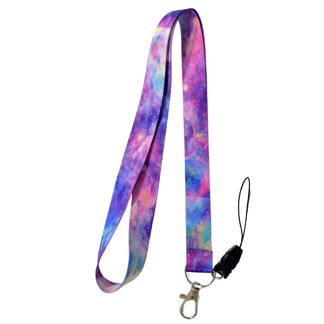 Gizemli Renkli Gece Temalı Boyun Askı İpi (b107)