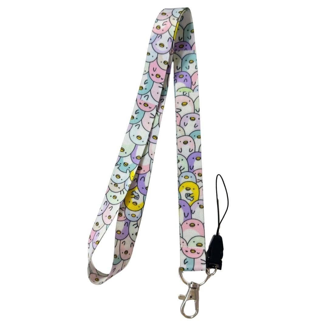 Renkli Ördekler Temalı Boyun Askı İpi (b108)