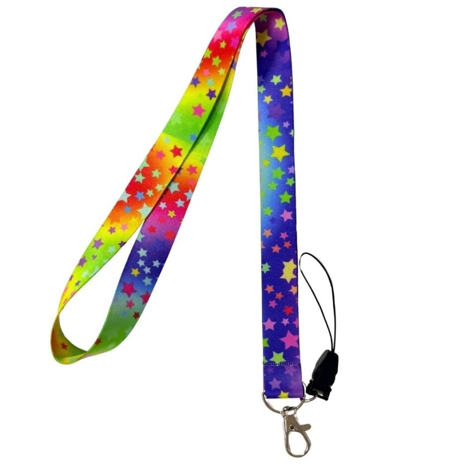 Ranibow Stars Temalı Boyun Askı İpi (b115)