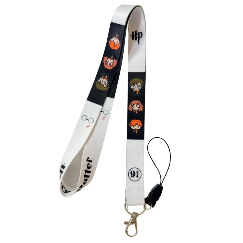 Harry Potter - 5 Temalı Beyaz Boyun Askı İpi (b125)