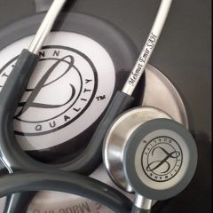 3M Littmann Klasik 3 Steteskop  5621 Gri Hortum YAY KISMINA İSİM - Şekil istemiyorum