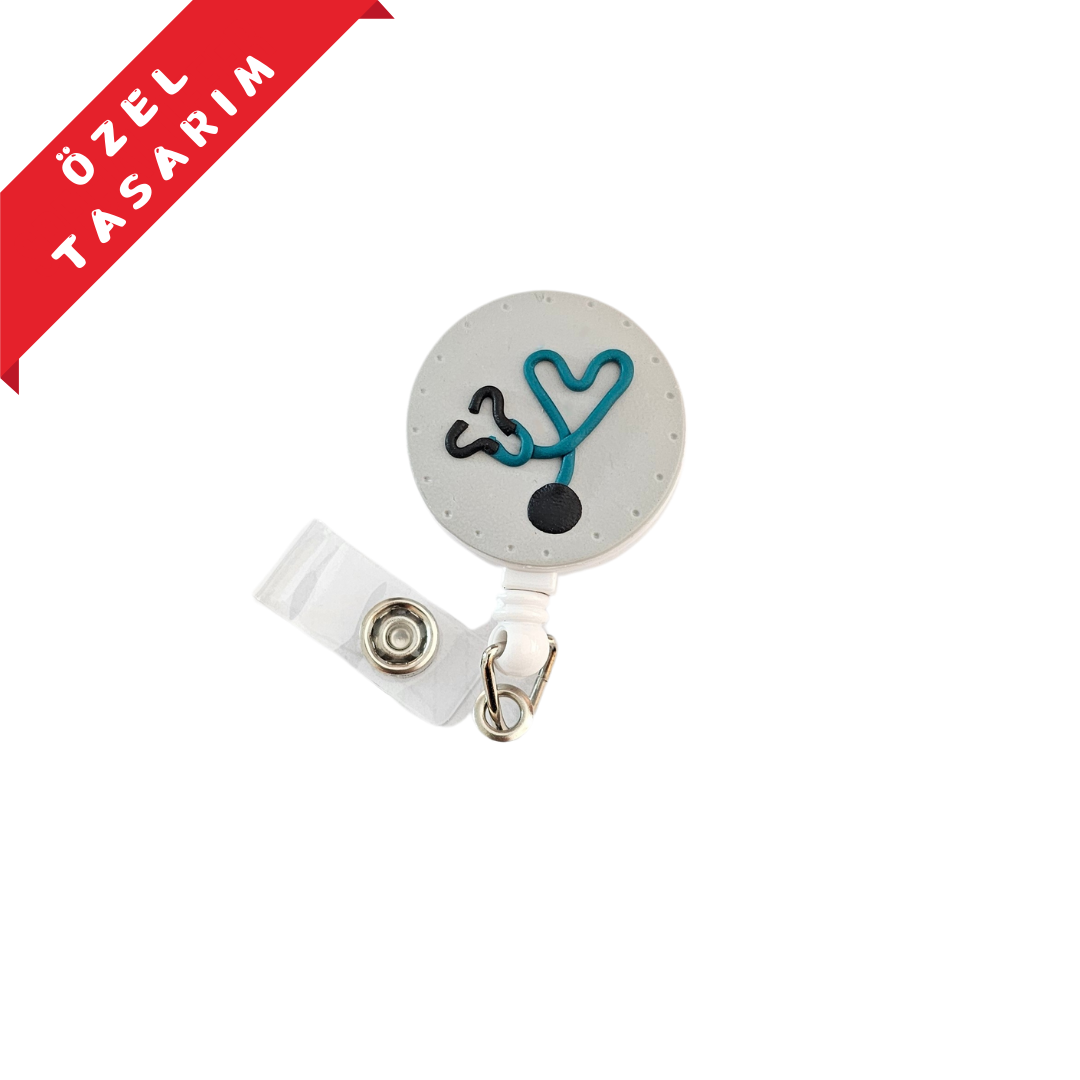 gri zeminde mavi steteskop yoyo