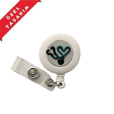 gri zeminde mavi steteskop yoyo