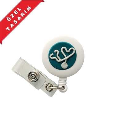 Petrol Mavisi Zemin Gri  Steteskop Yoyo