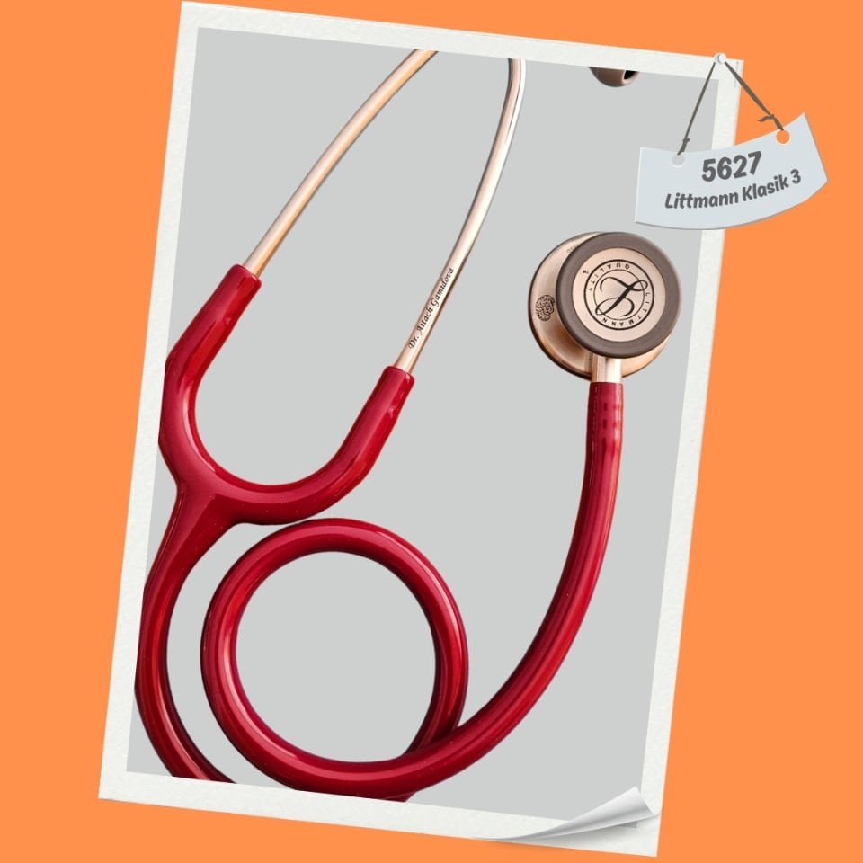 3M Littmann Klasik 3 Steteskop  5627  Bordo Hortum