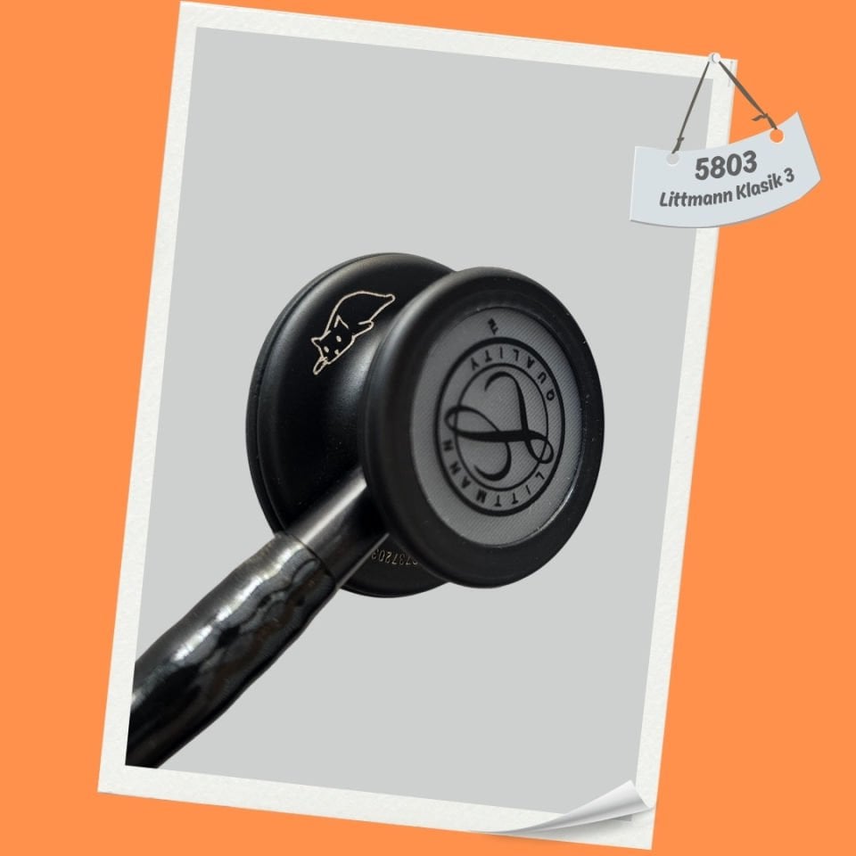 3M Littmann Klasik 3 Steteskop 5803 Simsiyah İSİM İSTEMİYORUM - Şekil istemiyorum