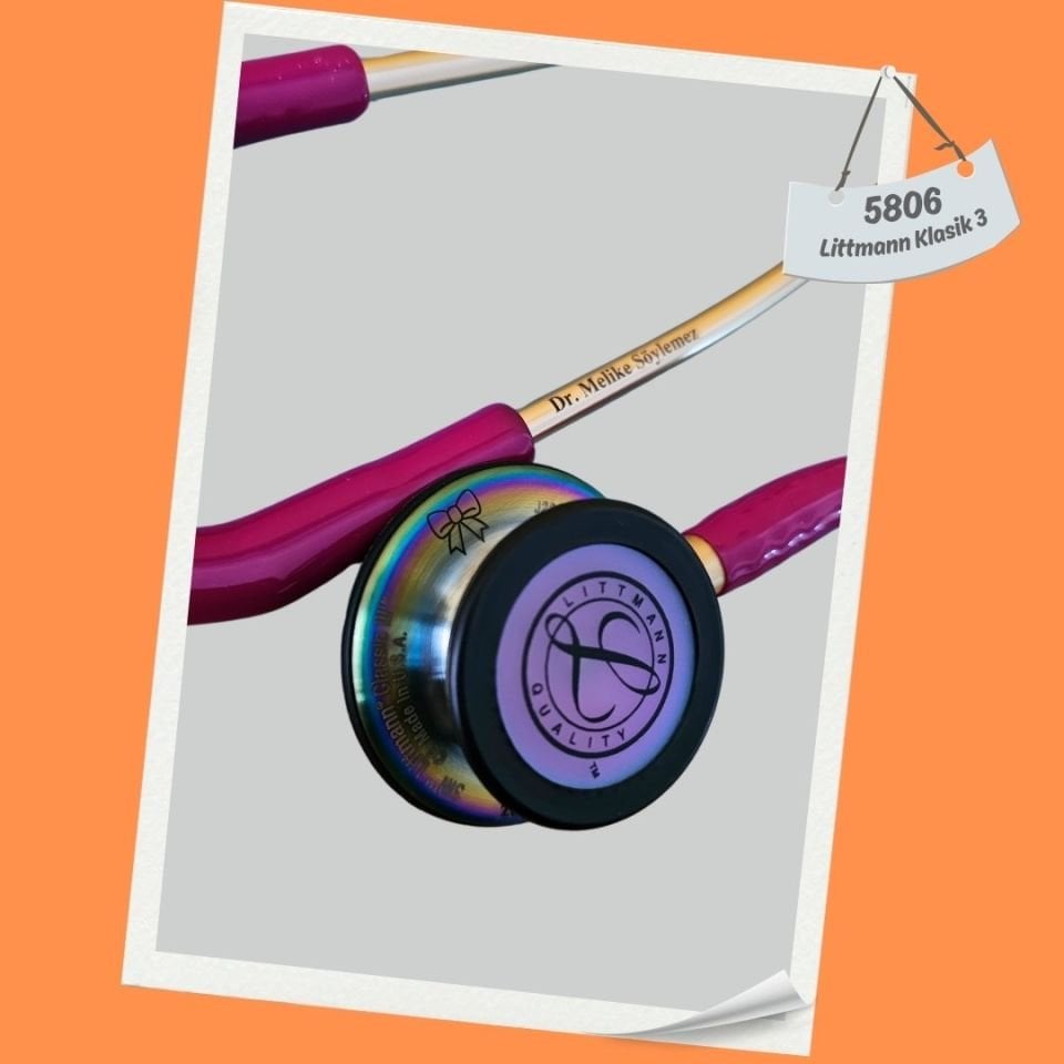 3M Littmann Klasik 3 Steteskop 5806 Fuşya Hortum