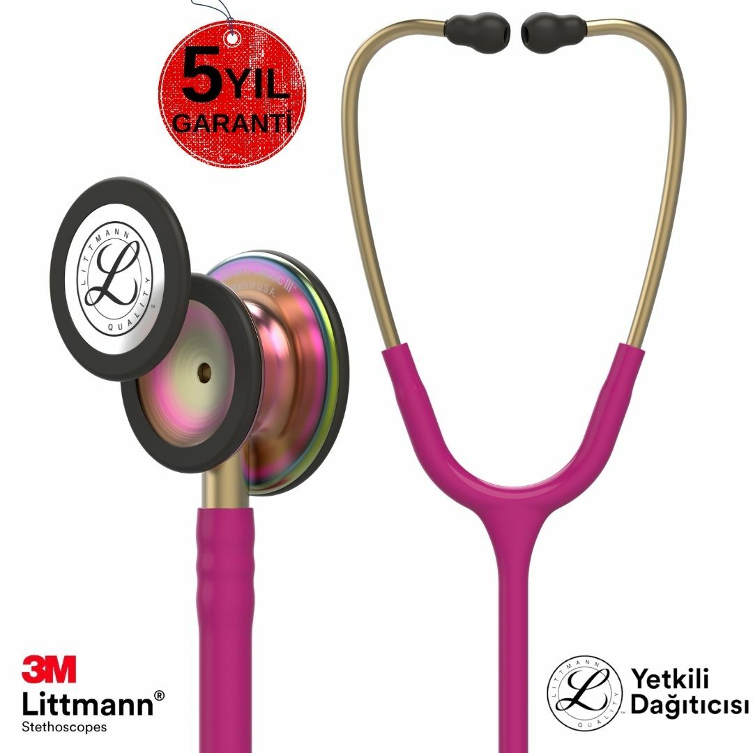 3M Littmann Klasik 3 Steteskop 5806 Fuşya Hortum
