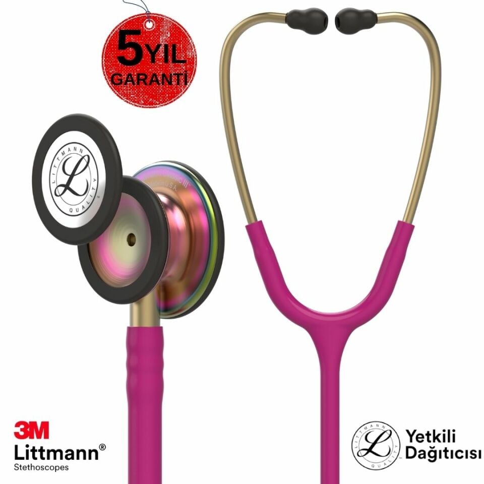 3M Littmann Klasik 3 Steteskop 5806 Fuşya Hortum