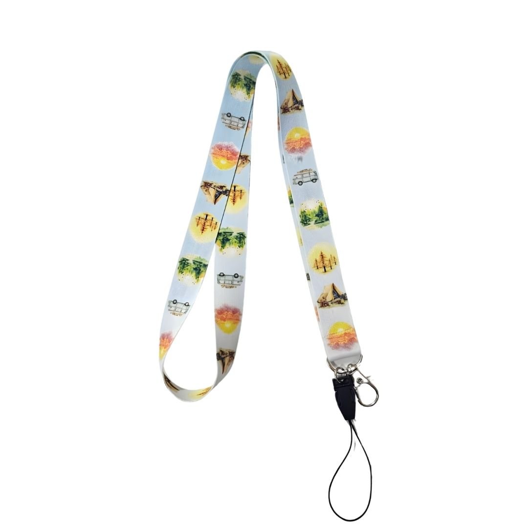 Seyyah Desenli Boyun Askı İpi (b129)