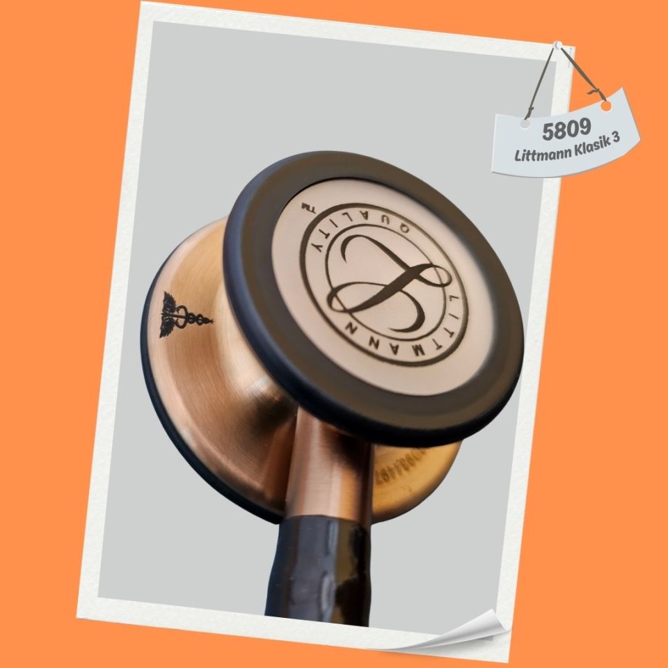 3M Littmann Klasik 3 Steteskop 5809 Çikolata Hortum YAY-ÇAN KISMINA İSİM - Şekil istemiyorum