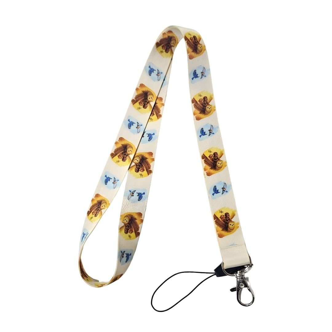 Orman Dostları Desenli Boyun Askı İpi (b131)