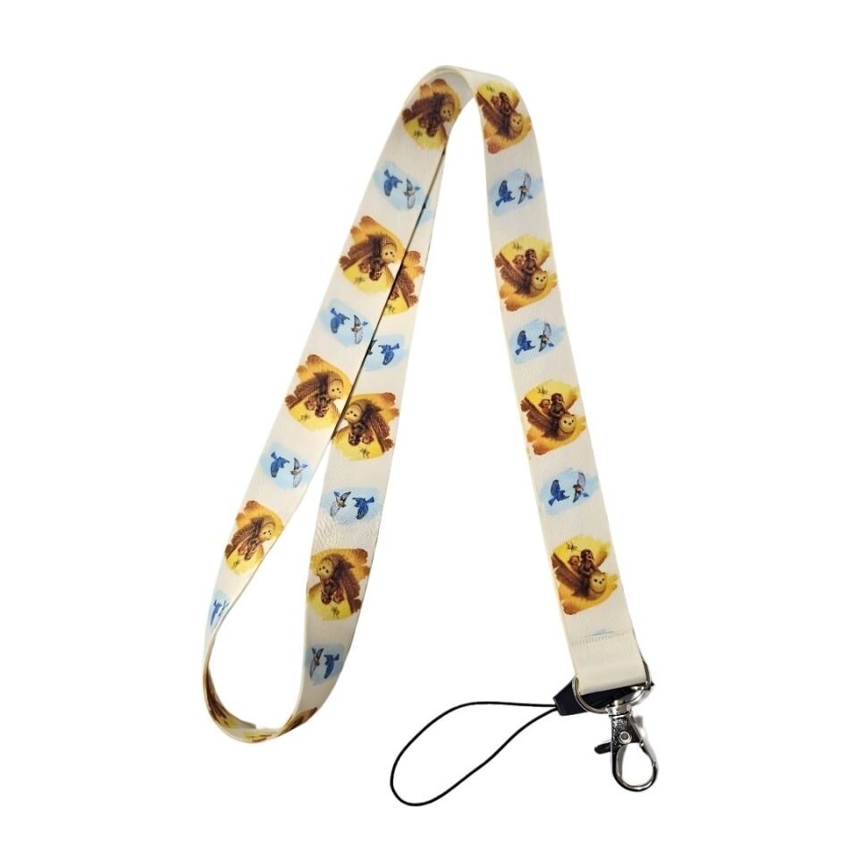 Orman Dostları Desenli Boyun Askı İpi (b131)