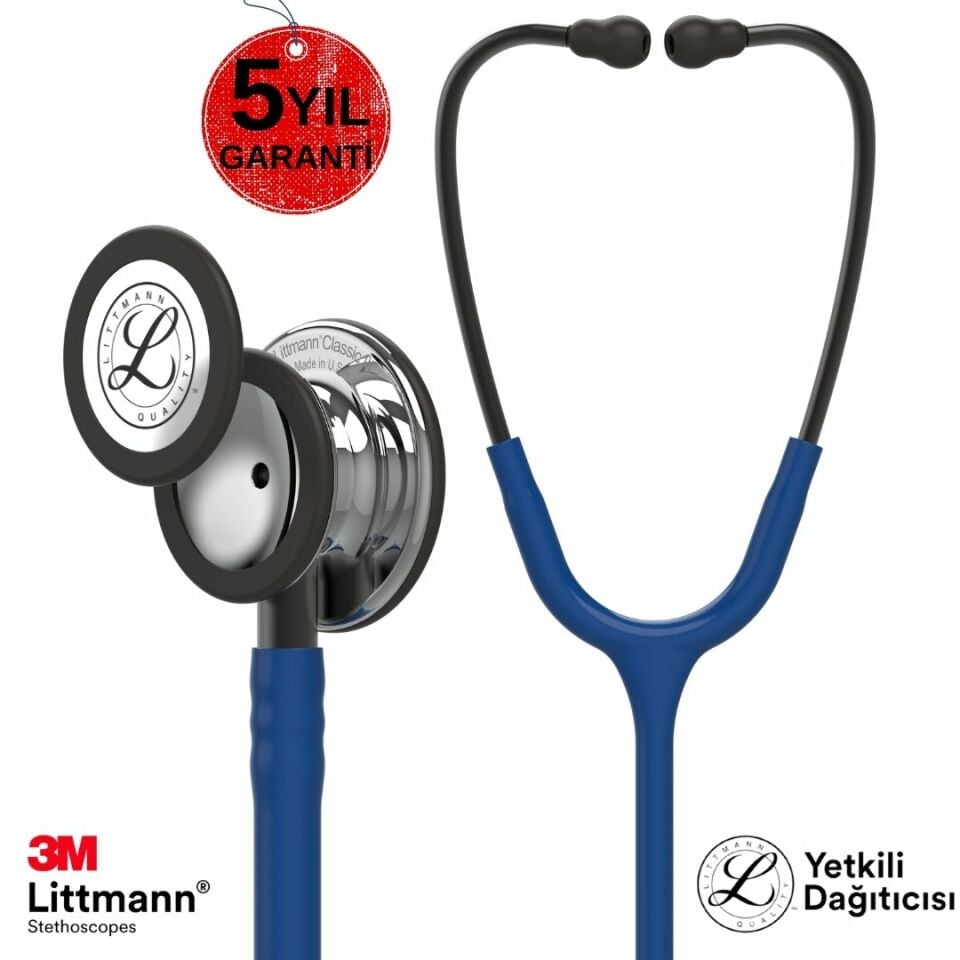 3M Littmann Klasik 3 Steteskop 5863 Lacivert Hortum  Aynalı Çan