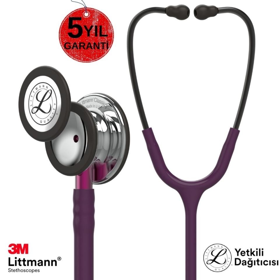3M Littmann Klasik 3 Steteskop 5960 Mürdüm Hortum  Aynalı Çan