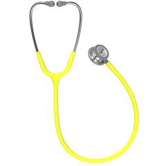 3M Littmann Klasik 3 Steteskop 5839 Limon Sarısı Hortum Paslanmaz Çelik Çan YAY KISMINA İSİM - Çan Kısmına
