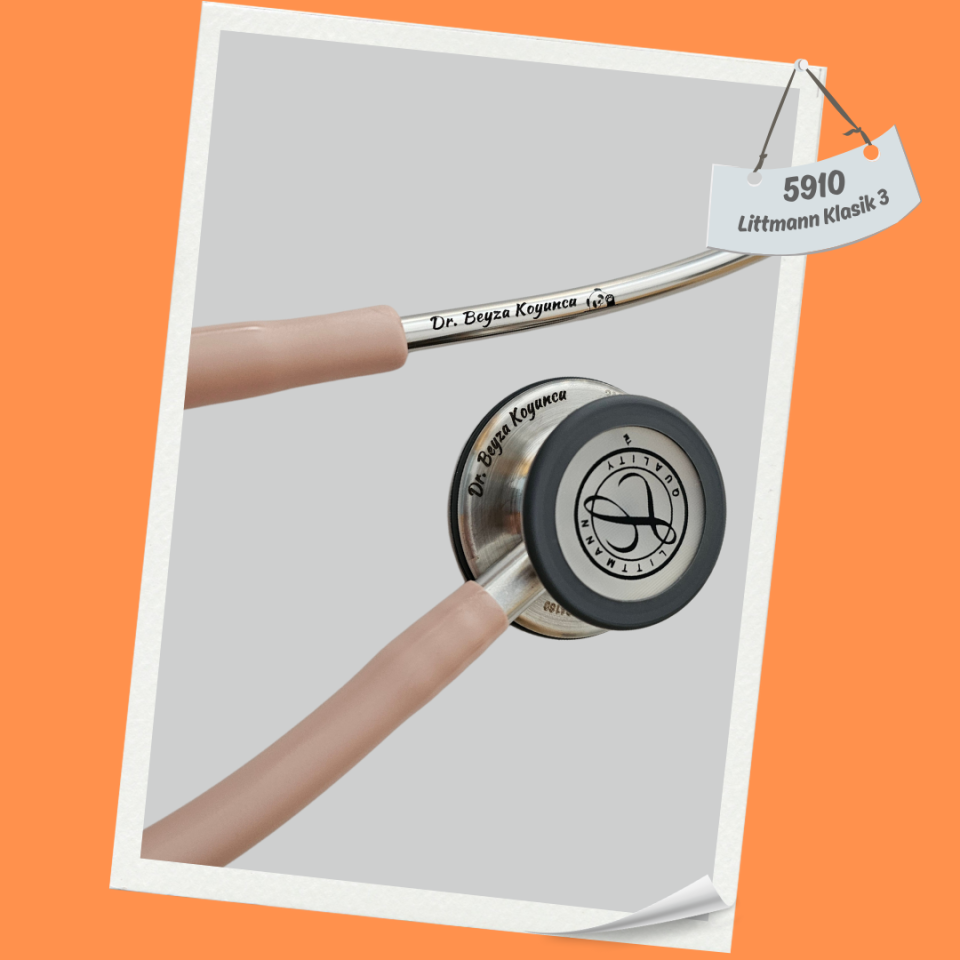 3M Littmann Klasik 3 Steteskop 5910 Şampanya Gülü Hortum Saten Kaplama