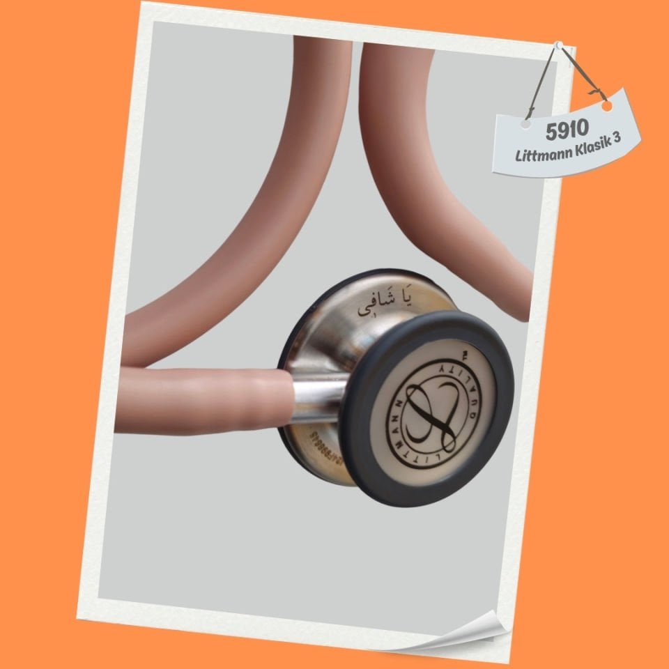 3M Littmann Klasik 3 Steteskop 5910 Şampanya Gülü Hortum Saten Kaplama