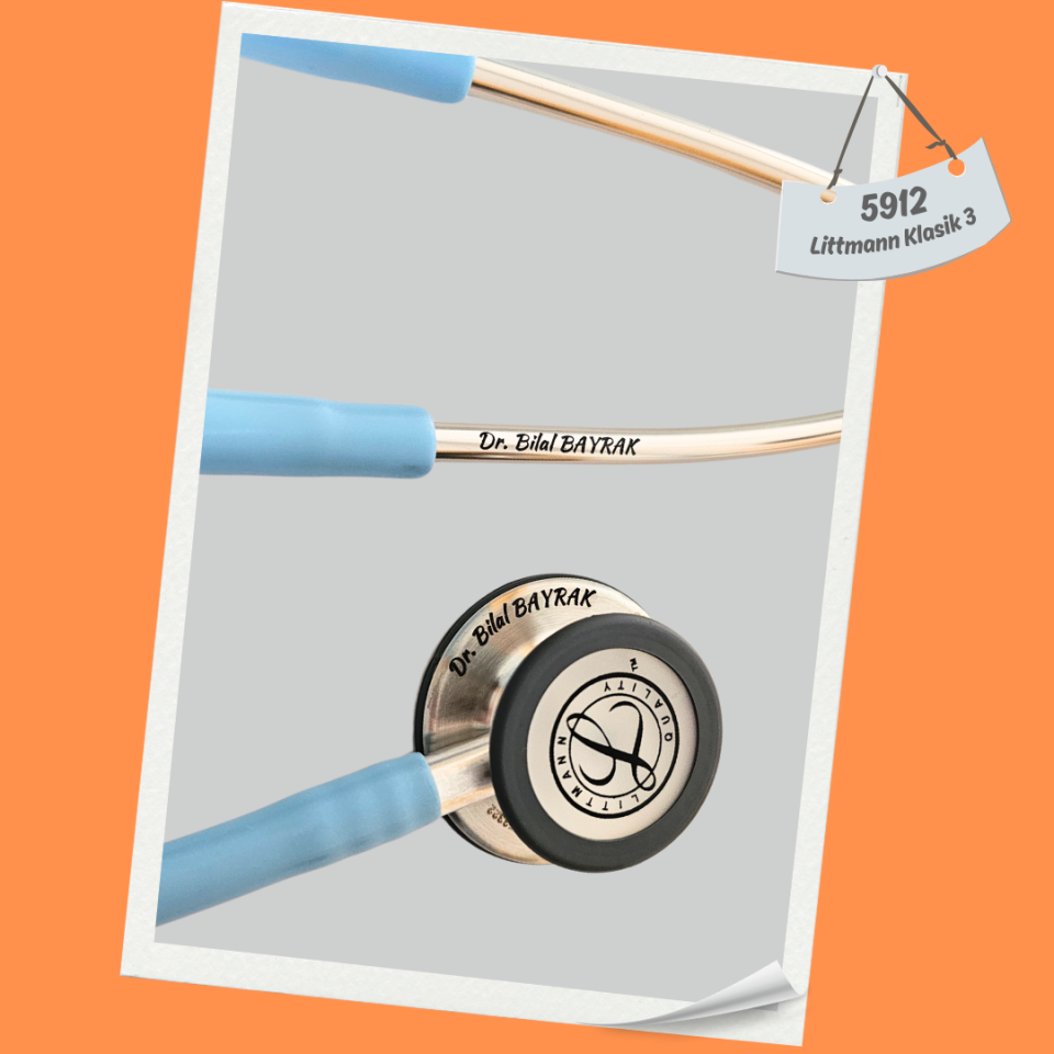 3M Littmann Klasik 3 Steteskop 5912 Deniz Mavisi Hortum Saten Kaplama