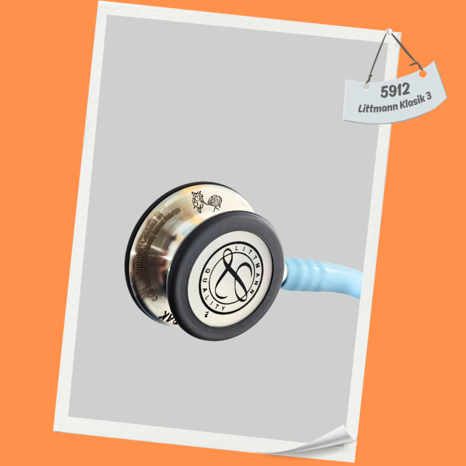 3M Littmann Klasik 3 Steteskop 5912 Deniz Mavisi Hortum Saten Kaplama