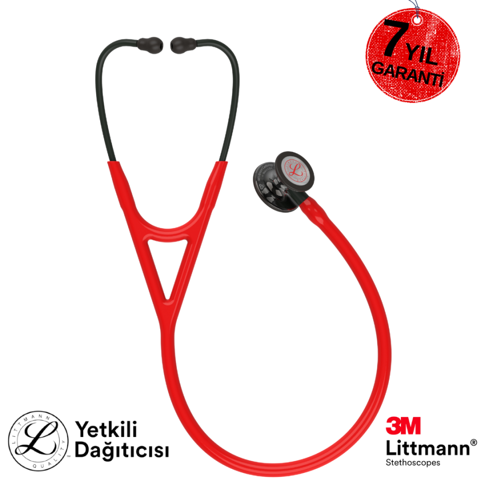 3M Littmann Kardioloji 4 6182 (KIRMIZI DUMAN  cardiology) (SINIRLI SAYIDA ÜRETİM)
