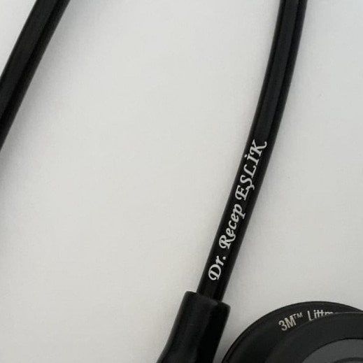 3M Littmann Klasik 3 Steteskop 5803 Simsiyah YAY KISMINA İSİM - Yay kısmına