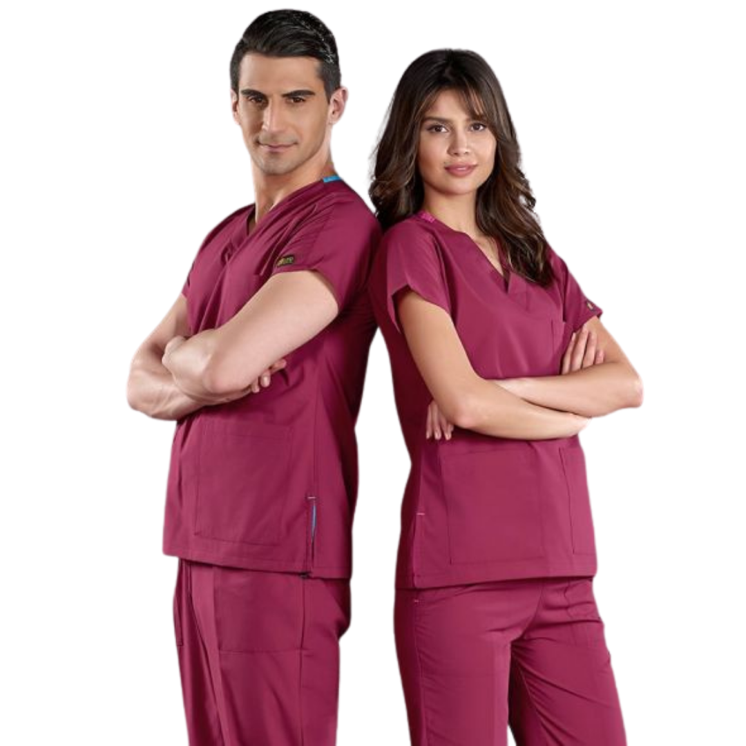 Vişne Dr Greys Scrubs (Terikoton/İnce Kumaş)  t100