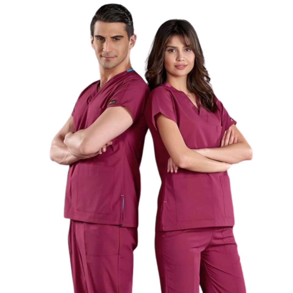 Vişne Dr Greys Scrubs (Terikoton/İnce Kumaş)  t100