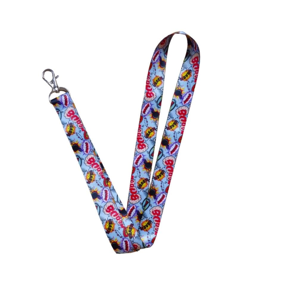 Boom Temalı Boyun Askı İpi Yaka Kartlık