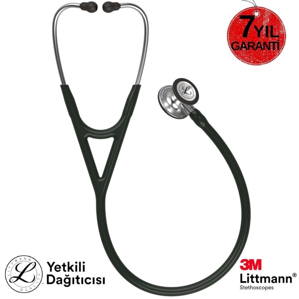 3M Littmann Steteskop Kardiyoloji 4 6152 Siyah 7 Yıl Garanti