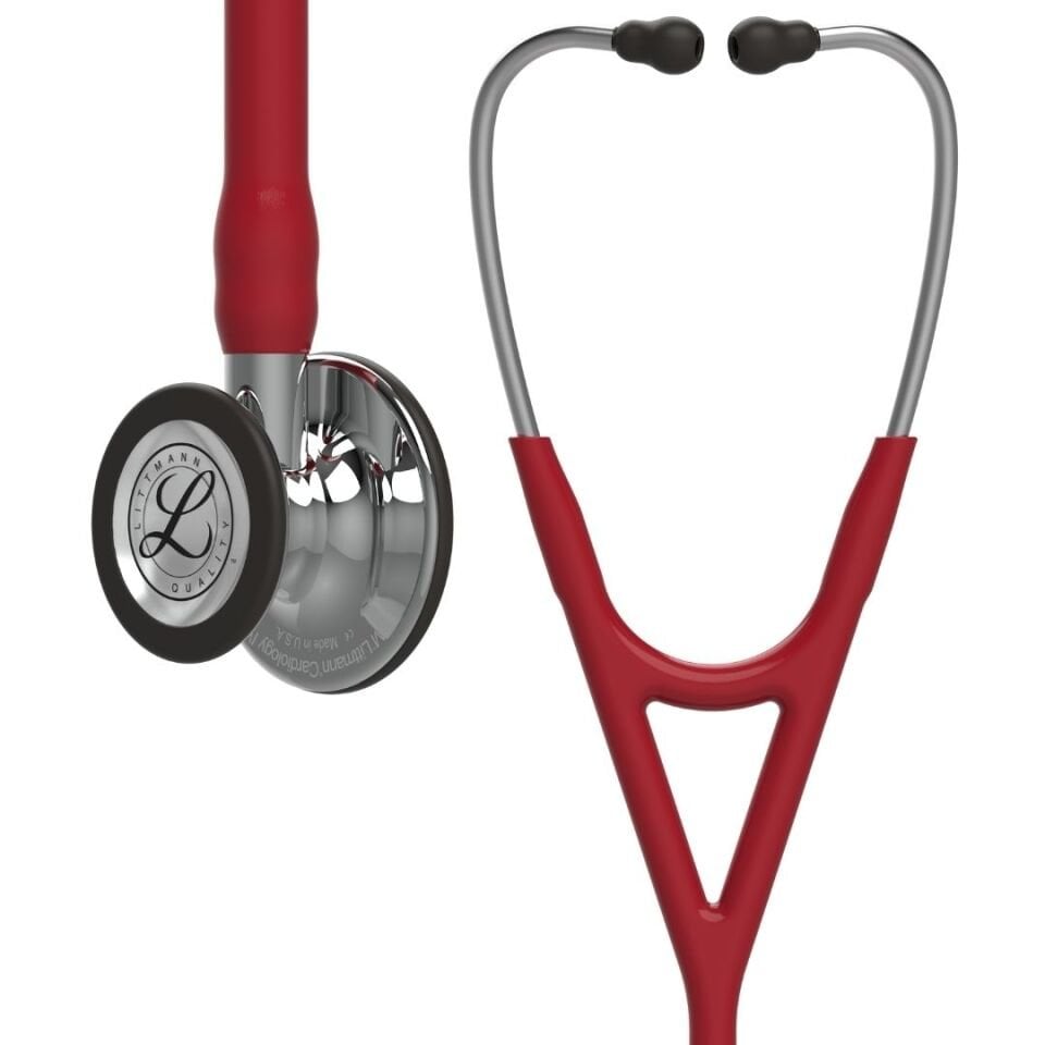3M Littmann Steteskop Kardiyoloji 4 6170 Bordo Hortum 7 Yıl Garanti