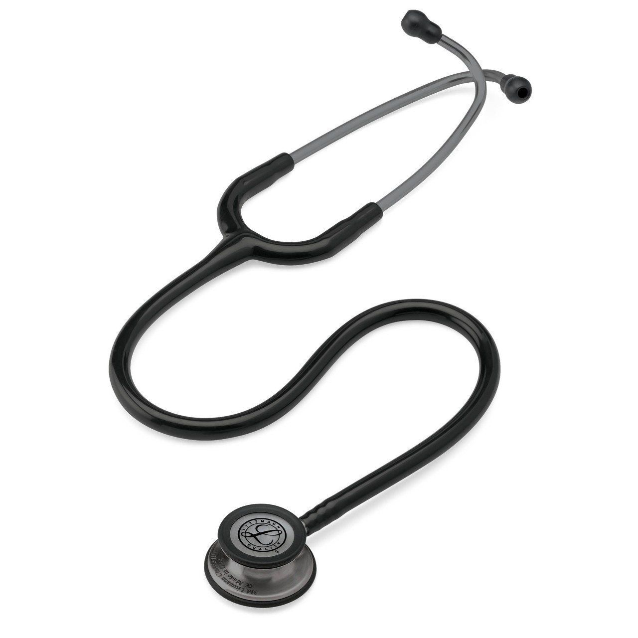3M Littmann Klasik 3 Stetoskop 5811 Siyah Hortum Smoke Çan YAY-ÇAN KISMINA İSİM - Çan Kısmına