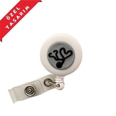 Metalik Gri Premium Siyah Stetoskop Yoyo