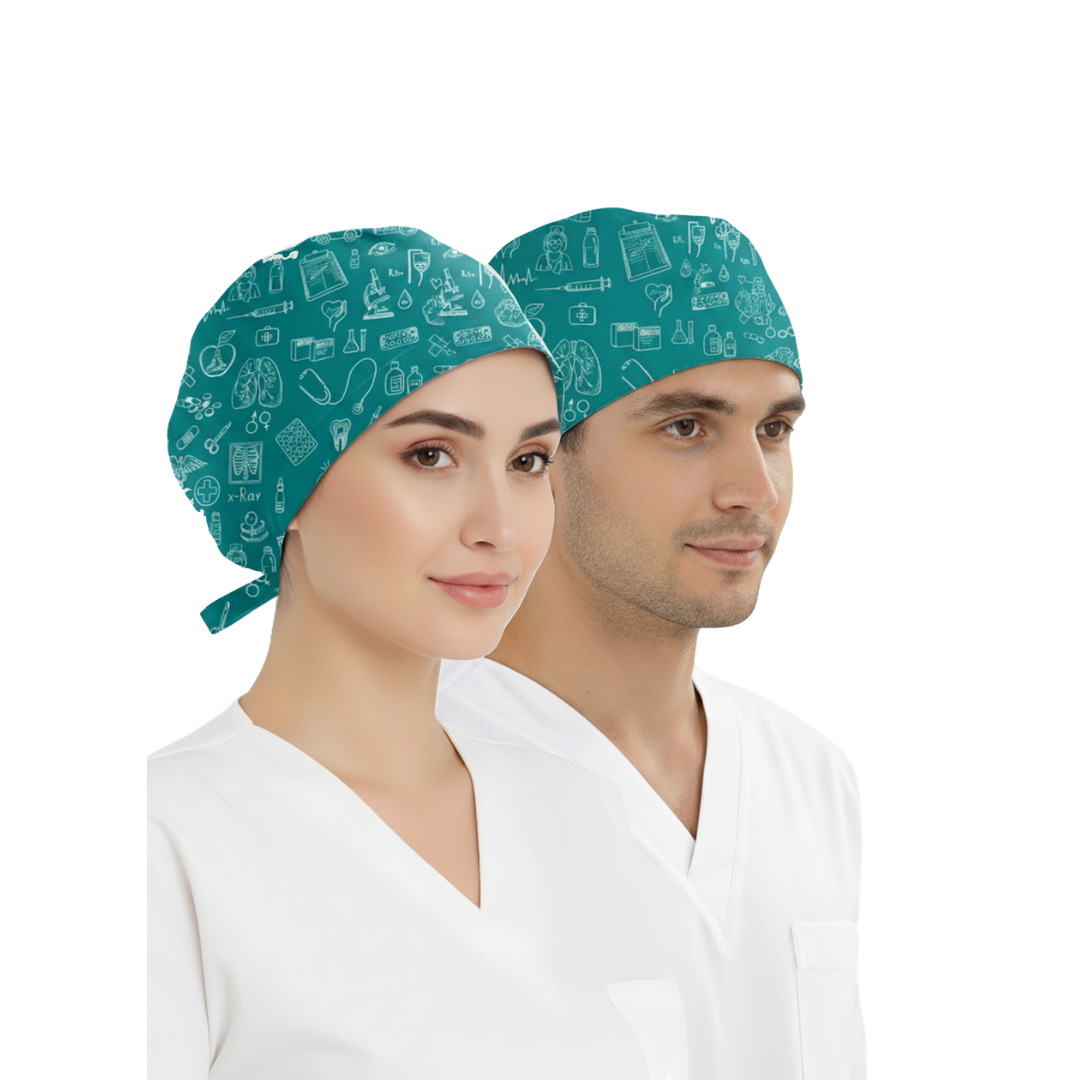 Klinik Çizgiler Desenli Likralı Bone