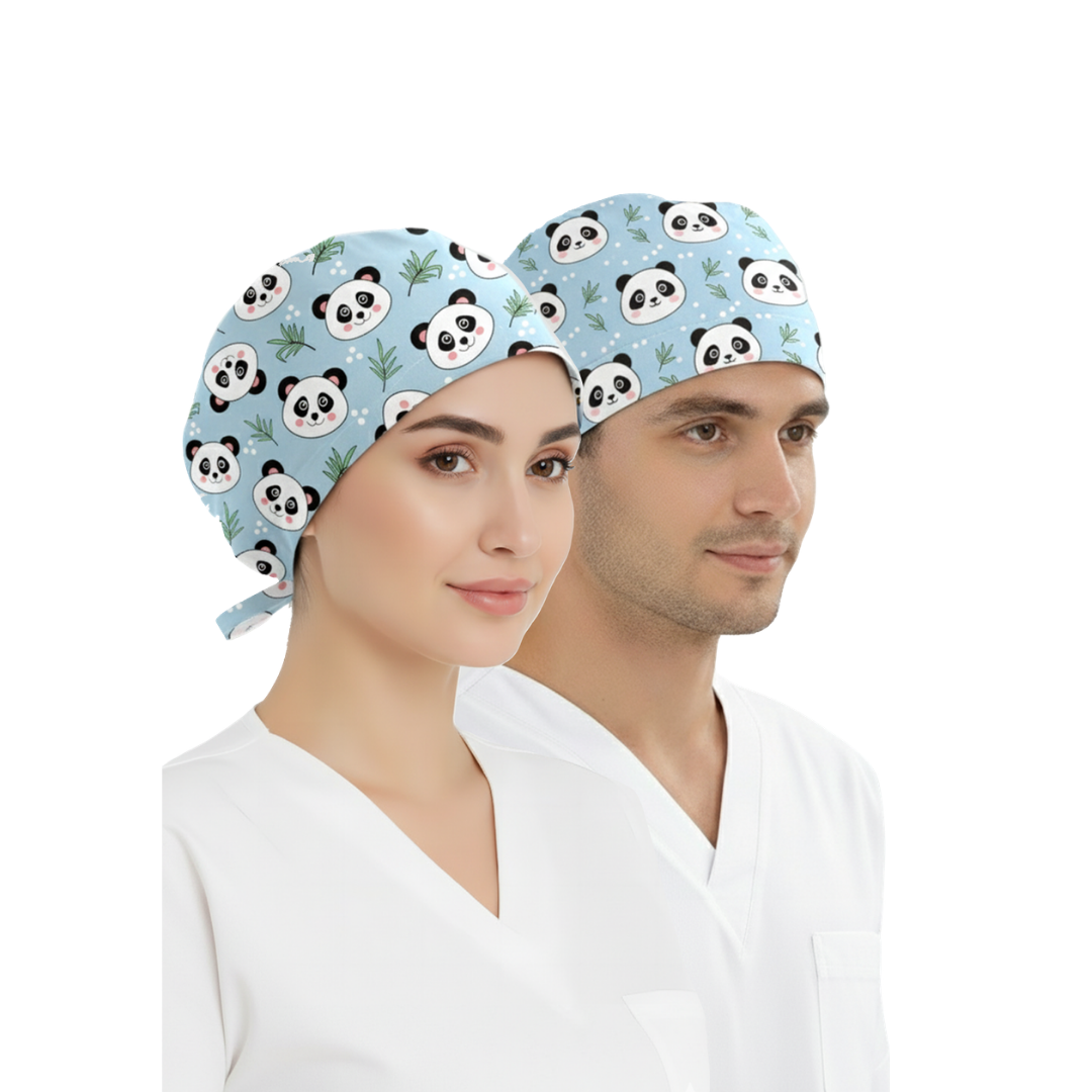 Tatlı Panda Desenli Likralı Bone