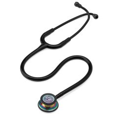 3M Littmann Klasik 3 Steteskop 5870 Siyah Hortum Gökkuşağı Çan YAY-ÇAN KISMINA İSİM - Hem Yay Hem Çan