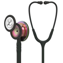 3M Littmann Klasik 3 Steteskop 5870 Siyah Hortum Gökkuşağı Çan YAY-ÇAN KISMINA İSİM - Hem Yay Hem Çan