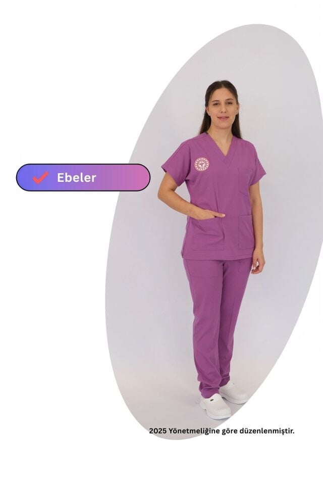 Ebe Forması Scrubs Likralı Takım Sağlık Bakanlığı Uyumlu-Byzantium