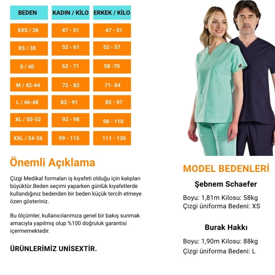 Gül Kurusu Polo Lüks Likra Scrubs Takım